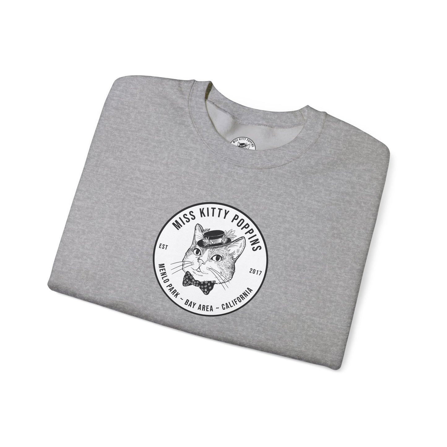 Miss Kitty Poppins Logo | Unisex Heavy Blend™ Crewneck Sweatshirt