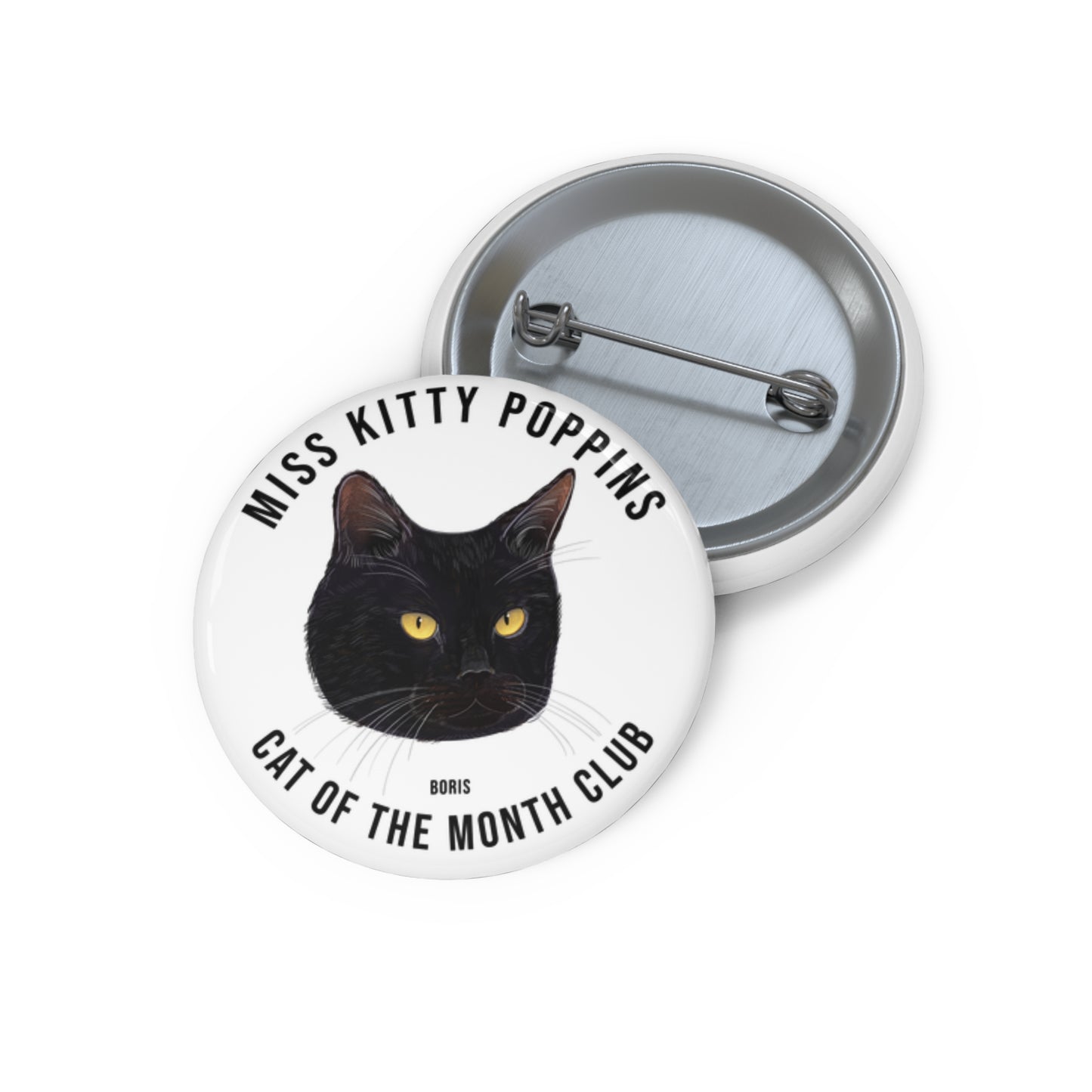Boris | Cat of the Month Club™ Button (April 2026) by Miss Kitty Poppins