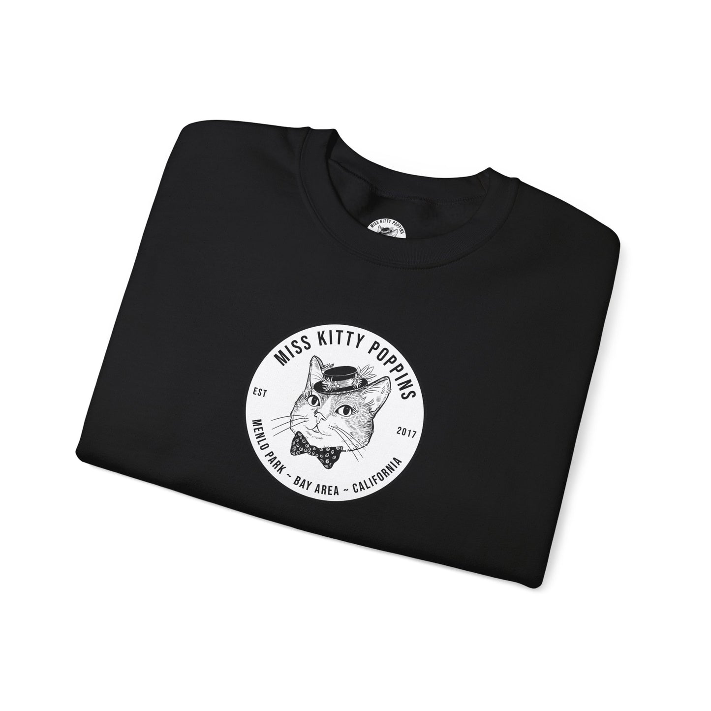 Miss Kitty Poppins Logo | Unisex Heavy Blend™ Crewneck Sweatshirt