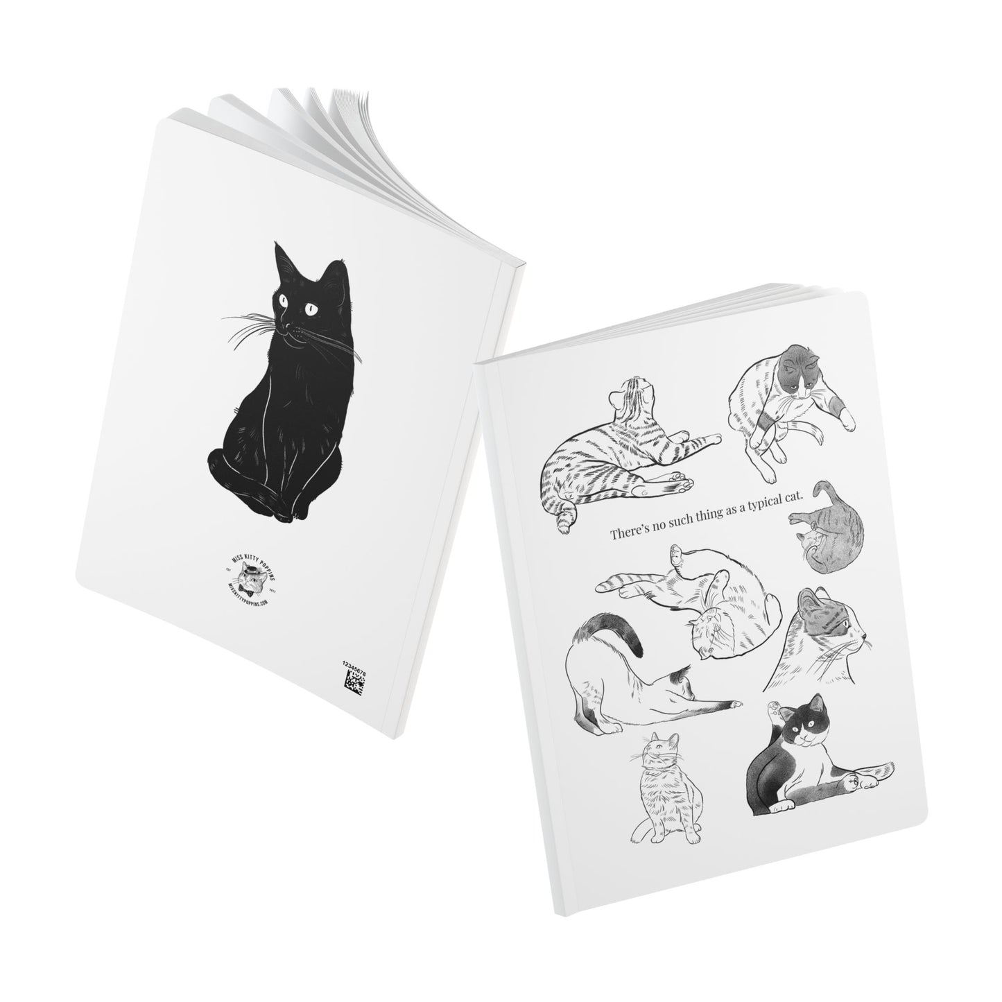 No Typical Cats by Miss Kitty Poppins | Softcover Journal