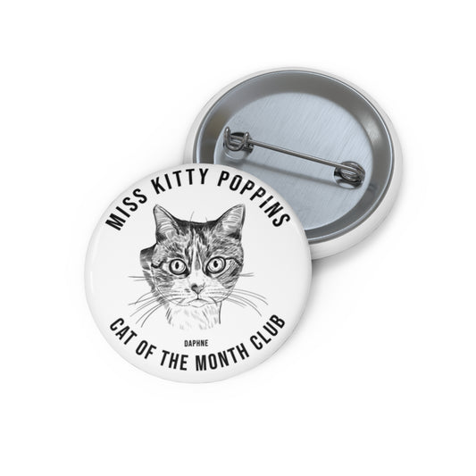 Daphne | Cat of the Month Club™ Button (January 2026) by Miss Kitty Poppins