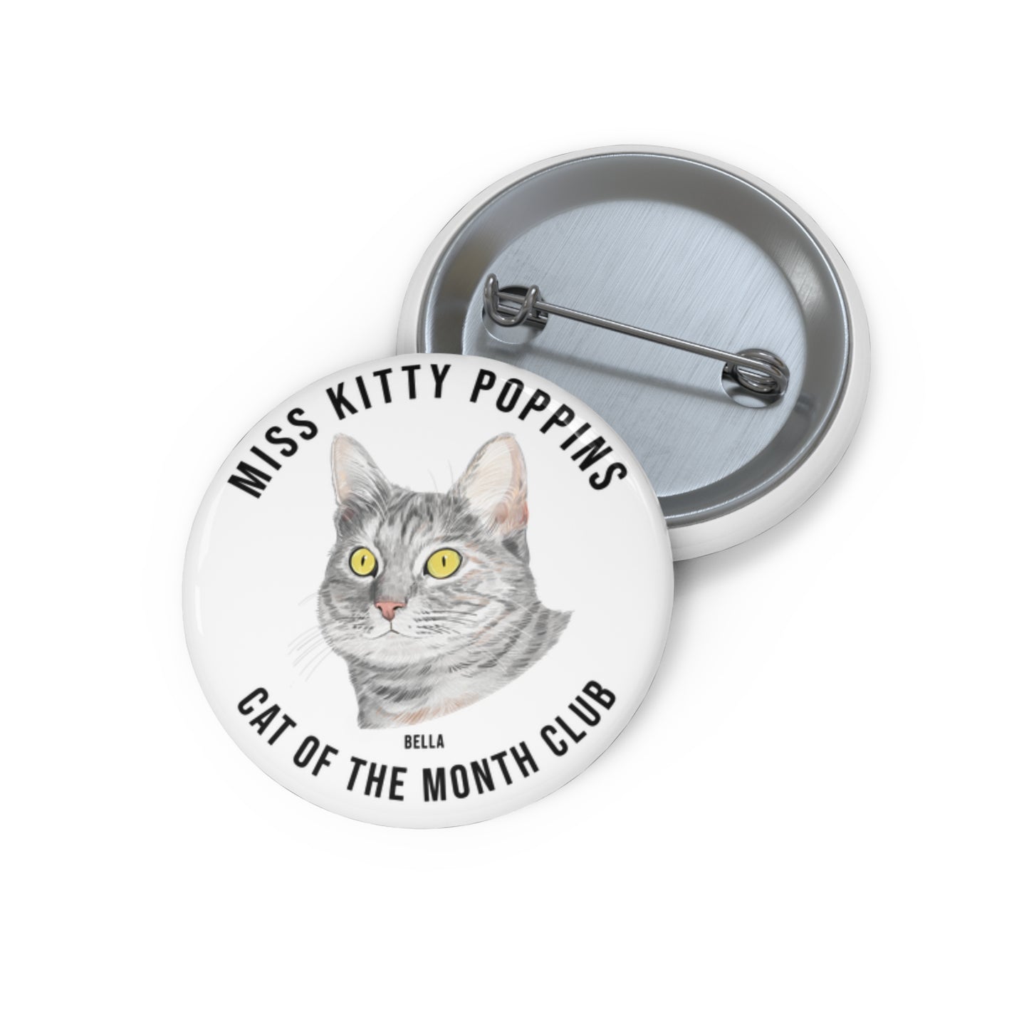 Bella | Cat of the Month Club™ Button (February 2026) by Miss Kitty Poppins