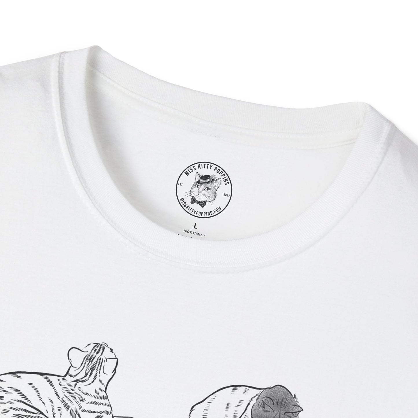 No Typical Cats by Miss Kitty Poppins | Unisex Softstyle T-Shirt