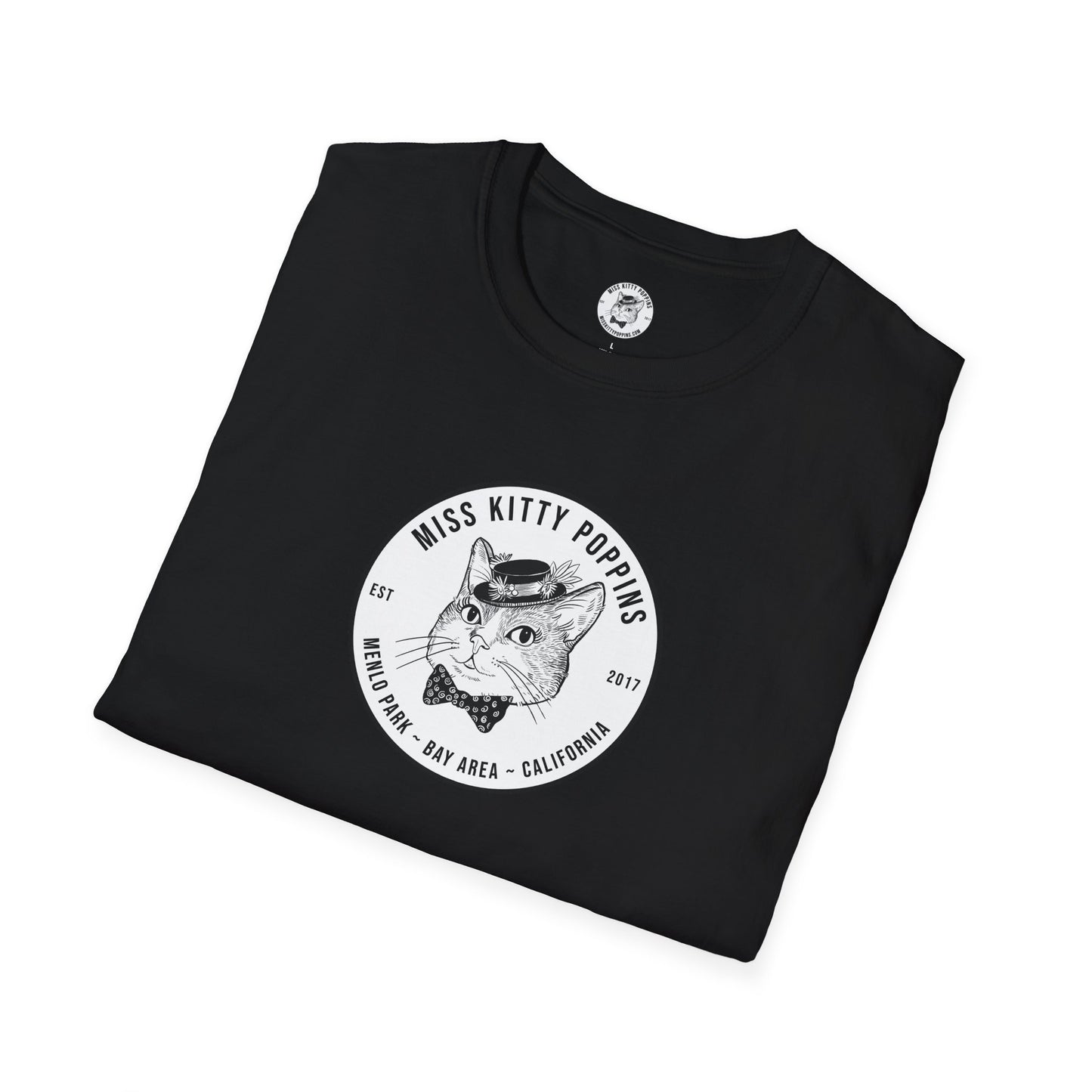 Miss Kitty Poppins Logo | Unisex Softstyle T-Shirt
