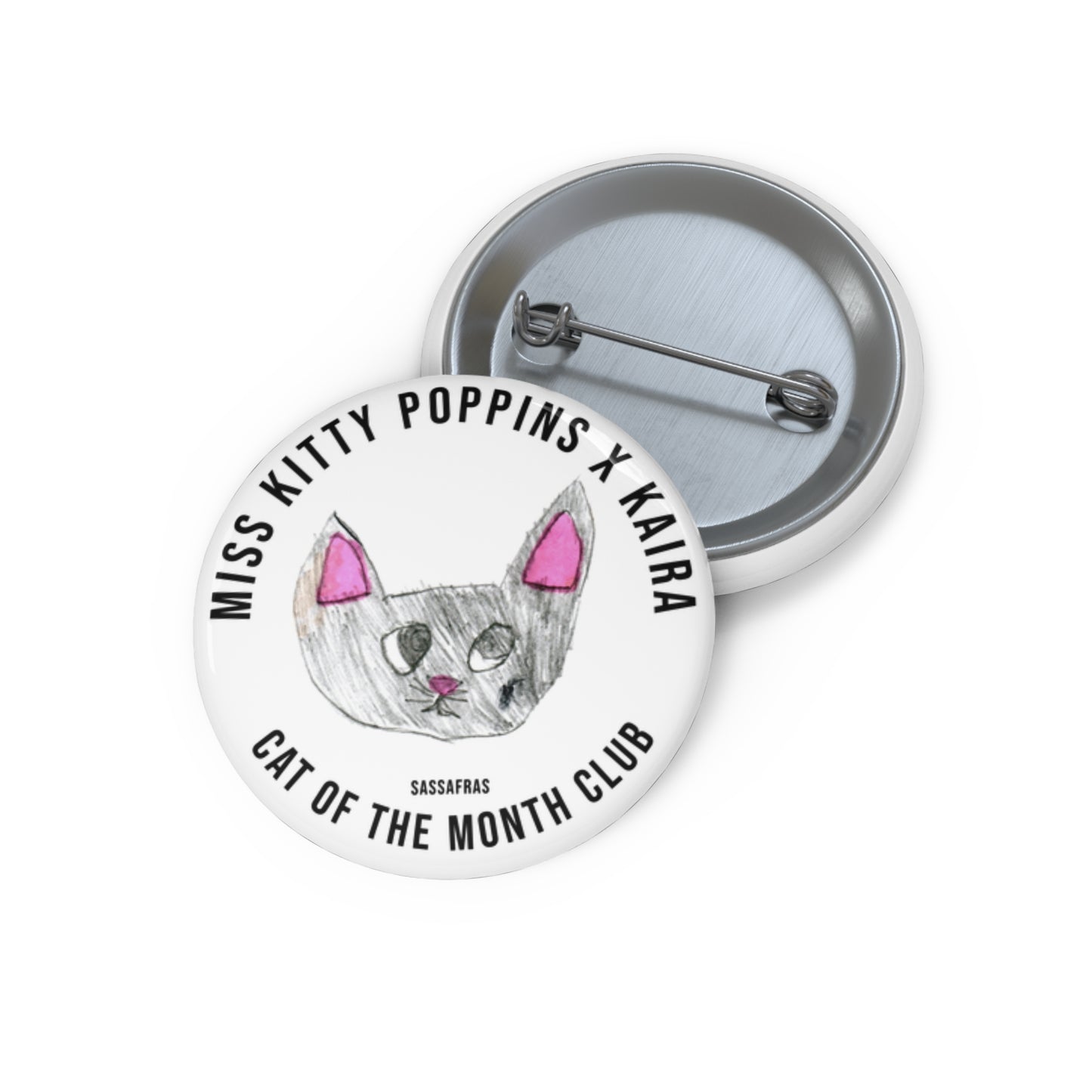 Sassafras | Cat of the Month Club™ Button (June 2026) by Miss Kitty Poppins x Kaira