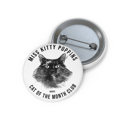 Moops | Cat of the Month Club™ Button (October 2025) by Miss Kitty Poppins