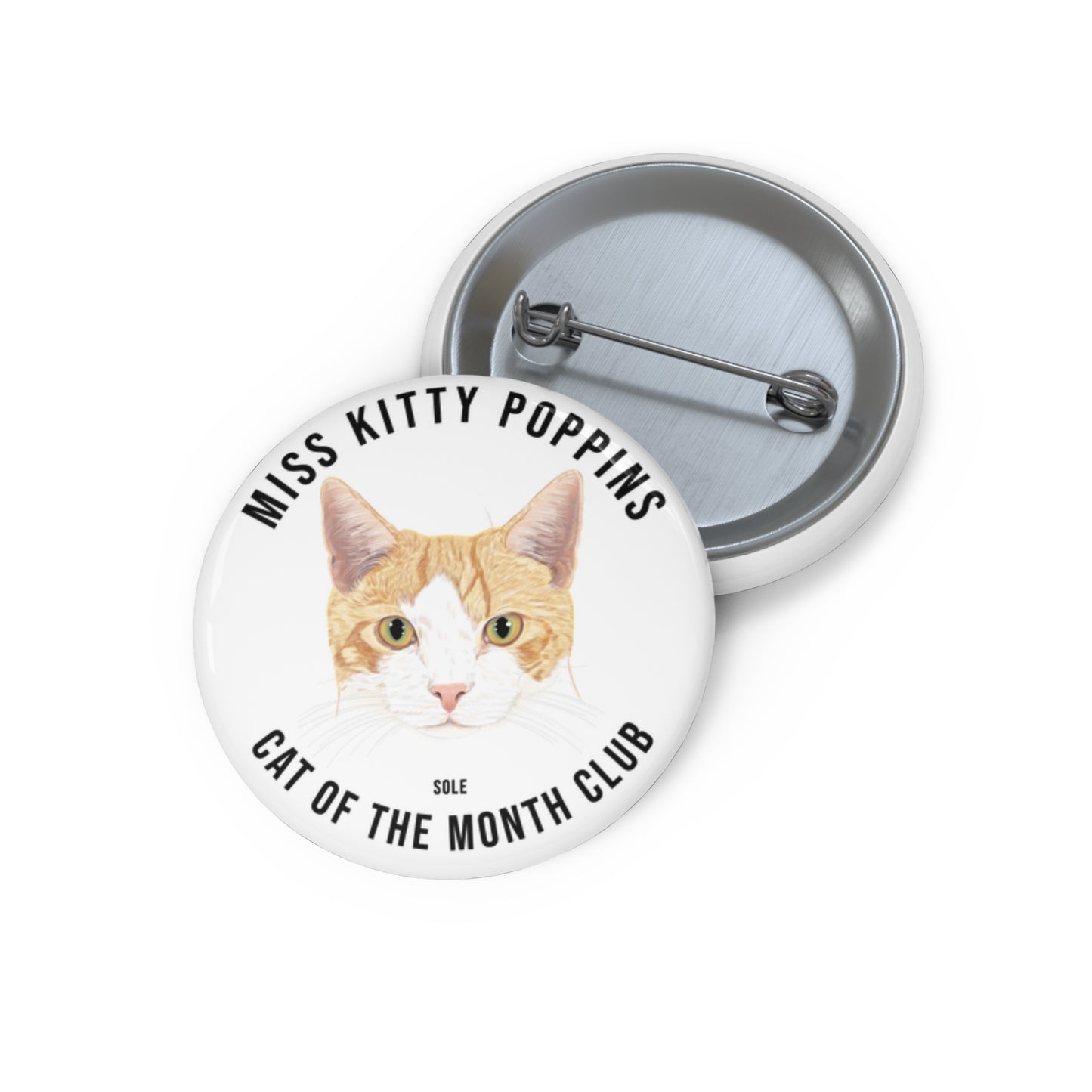 Sole | Cat of the Month Club™ Button (May 2026) by Miss Kitty Poppins
