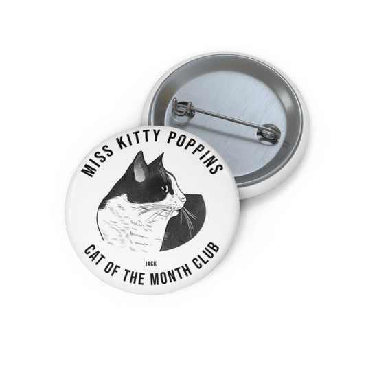 Jack | Cat of the Month Club™ Button (September 2025) by Miss Kitty Poppins
